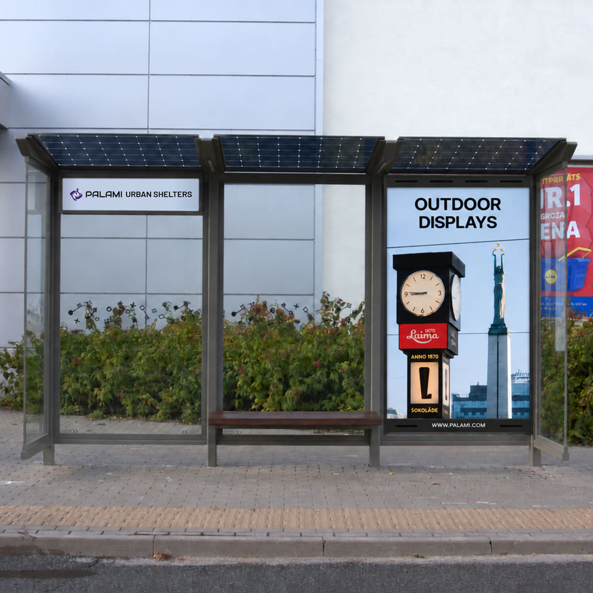 Bus Shelter RIGA Slim 3