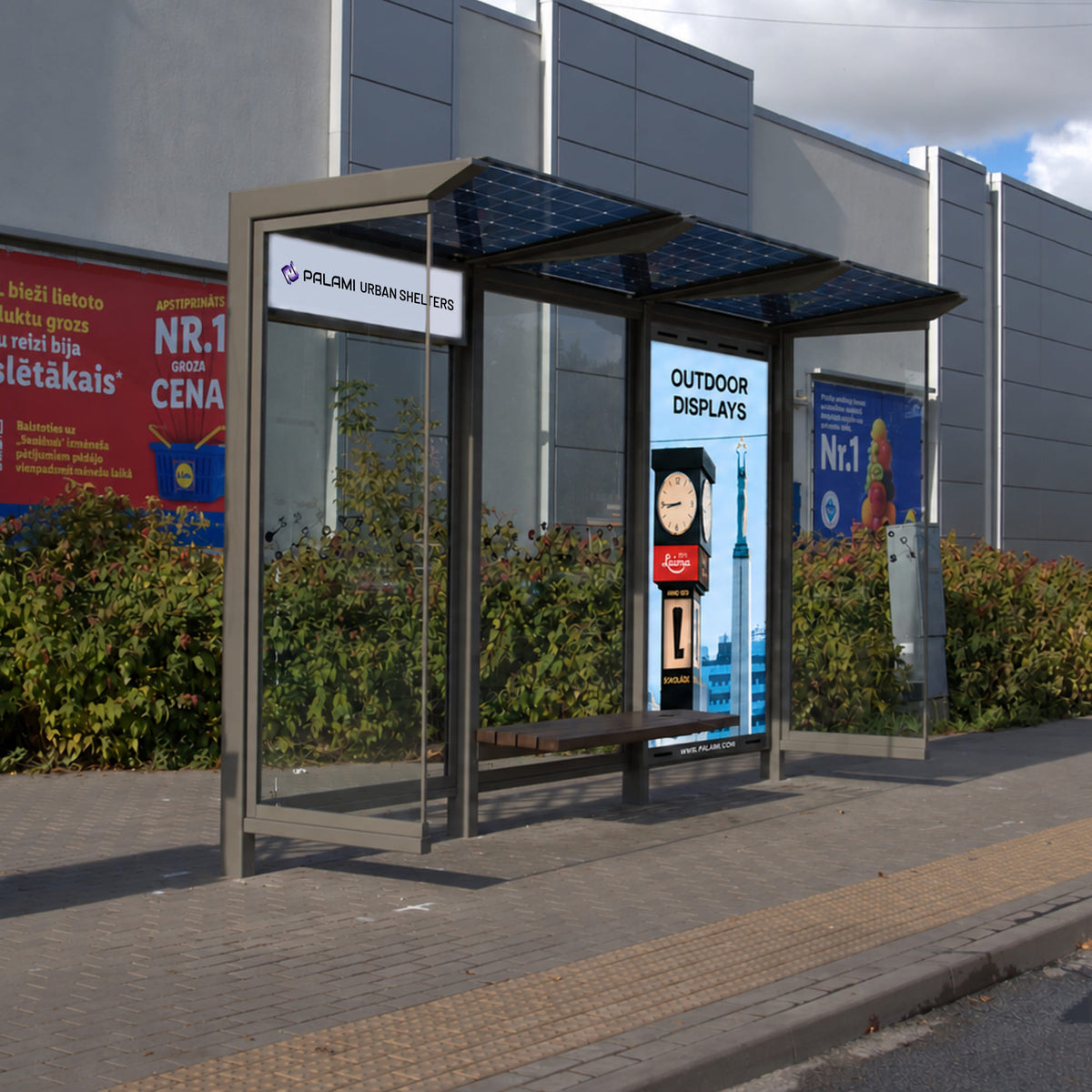 Bus Shelter RIGA Slim 3